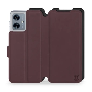 Etui Soft Touch do Motorola Moto G54 5G - wzór Matowy burgund z czernią