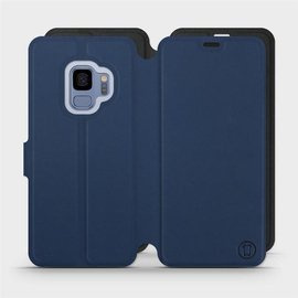 Etui Soft Touch do Samsung Galaxy S9 - wzór Głęboki granat z czernią