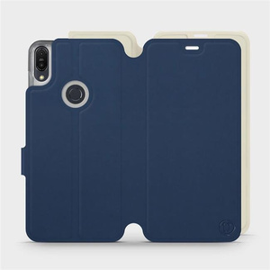 Etui Soft Touch do Asus Zenfone Max Pro M1 ZB602KL - wzór Głęboki granat z platyną