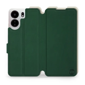 Etui Soft Touch do Xiaomi POCO C65 - wzór Miejska zieleń z platyną