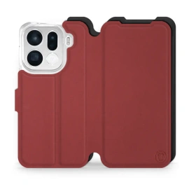 Etui Soft Touch do OPPO Find X9 pro - wzór Zachodząca czerwień z czernią