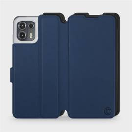 Etui Soft Touch do Motorola Edge 20 Lite - wzór Głęboki granat z czernią
