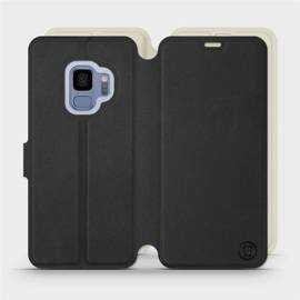 Etui Soft Touch do Samsung Galaxy S9 - wzór Satynowa czerń z platyną