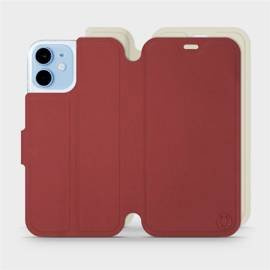Etui Soft Touch do Apple iPhone 12 mini - wzór Zachodząca czerwień z platyną