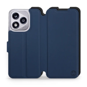 Etui Soft Touch do Huawei Honor 400 Lite - wzór Głęboki granat z czernią