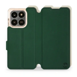 Etui Soft Touch do Huawei Honor 400 Smart - wzór Miejska zieleń z platyną