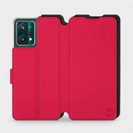 Etui Soft Touch do Realme 9 Pro - wzór Żywa czerwień z czernią