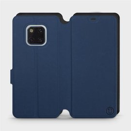 Etui Soft Touch do Huawei Mate 20 Pro - wzór Głęboki granat z czernią
