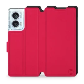 Etui Soft Touch do Motorola Edge 50 Fusion - wzór Żywa czerwień z czernią