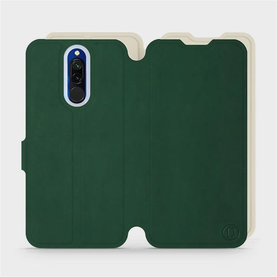 Etui Soft Touch do Xiaomi Redmi 8 - wzór Miejska zieleń z platyną
