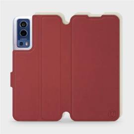 Etui Soft Touch do Vivo Y72 5G - wzór Zachodząca czerwień z platyną