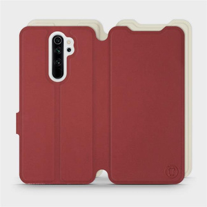 Etui Soft Touch do Xiaomi Redmi Note 8 Pro - wzór Zachodząca czerwień z platyną