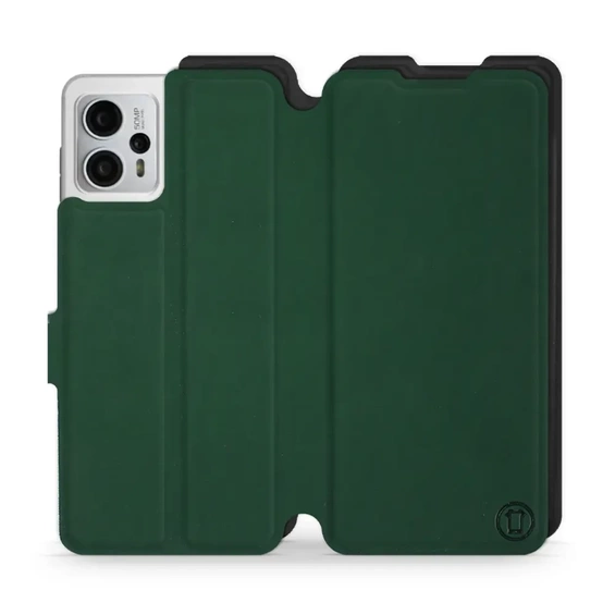 Etui Soft Touch do Motorola Moto G23 - wzór Miejska zieleń z czernią