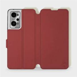 Etui Soft Touch do Realme GT 2 - wzór Zachodząca czerwień z platyną