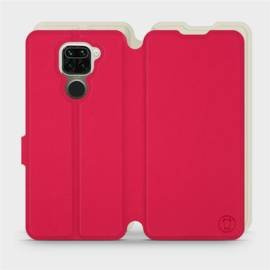 Etui Soft Touch do Xiaomi Redmi Note 9 - wzór Żywa czerwień z platyną