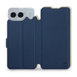 Etui Soft Touch do OnePlus Nord 4 5G - wzór Głęboki granat z platyną