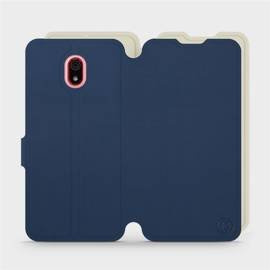 Etui Soft Touch do Xiaomi Redmi 8a - wzór Głęboki granat z platyną