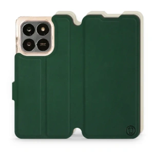 Etui Soft Touch do Huawei Honor 400 Smart - wzór Miejska zieleń z platyną