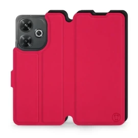 Etui Soft Touch do Xiaomi Redmi 13 - wzór Żywa czerwień z czernią