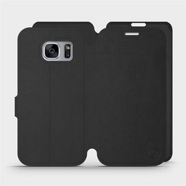 Etui Soft Touch do Samsung Galaxy S7 Edge - wzór Satynowa czerń