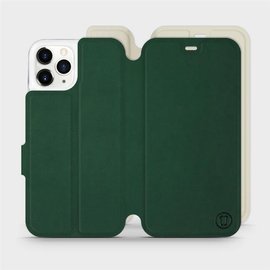Etui Soft Touch do Apple iPhone 11 Pro - wzór Miejska zieleń z platyną