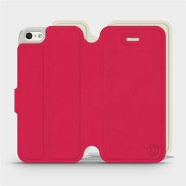 Etui Soft Touch do Apple iPhone SE - wzór Żywa czerwień z platyną