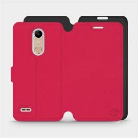 Etui Soft Touch do LG K11 - wzór Żywa czerwień z czernią