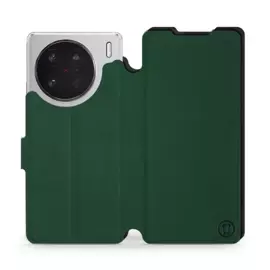 Etui Soft Touch do Vivo X90 Pro - wzór Miejska zieleń z czernią
