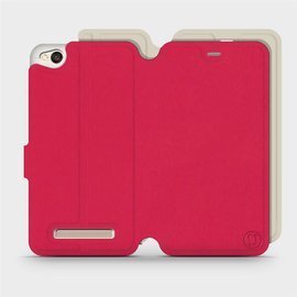Etui Soft Touch do Xiaomi Redmi 4A - wzór Żywa czerwień z platyną