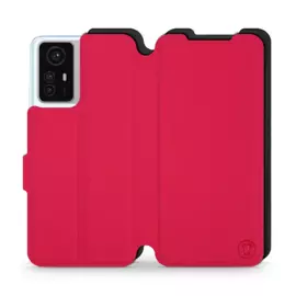 Etui Soft Touch do Xiaomi Redmi Note 12S - wzór Żywa czerwień z czernią