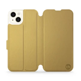 Etui do Apple iPhone 15 Plus - wzór Gold&Orange