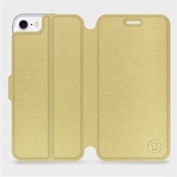 Etui do Apple iPhone 8 - wzór Gold&Gray
