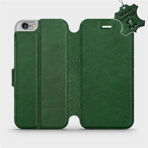 Etui ze skóry naturalnej do Apple iPhone 6s - wzór Green Leather