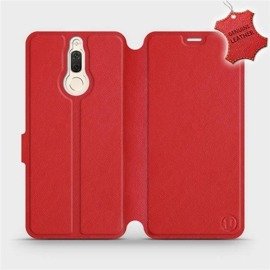 Etui ze skóry naturalnej do Huawei Mate 10 Lite - wzór Red Leather