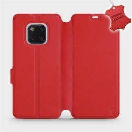 Etui ze skóry naturalnej do Huawei Mate 20 Pro - wzór Red Leather