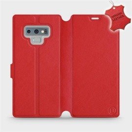 Etui ze skóry naturalnej do Samsung Galaxy Note 9 - wzór Red Leather