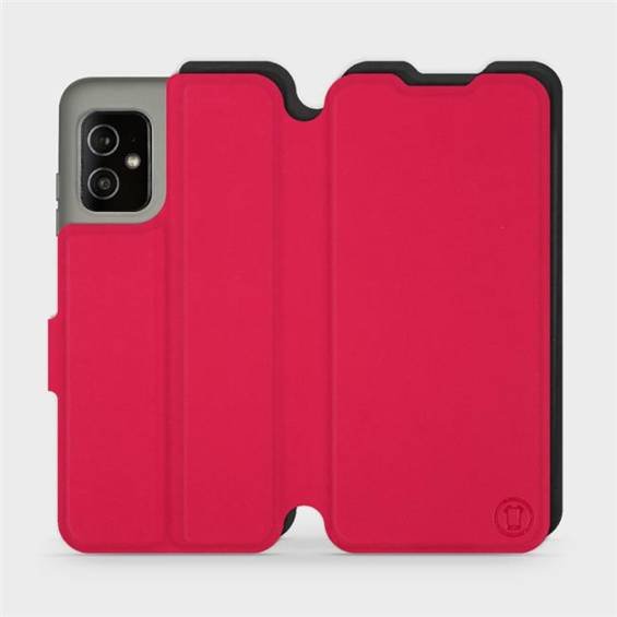 Etui Soft Touch do Asus Zenfone 8 - wzór Żywa czerwień z czernią