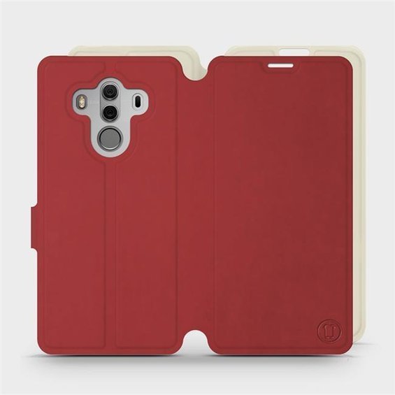 Etui Soft Touch do Huawei Mate 10 Pro - wzór Zachodząca czerwień z platyną