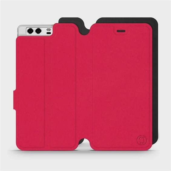 Etui Soft Touch do Huawei P10 - wzór Żywa czerwień z czernią