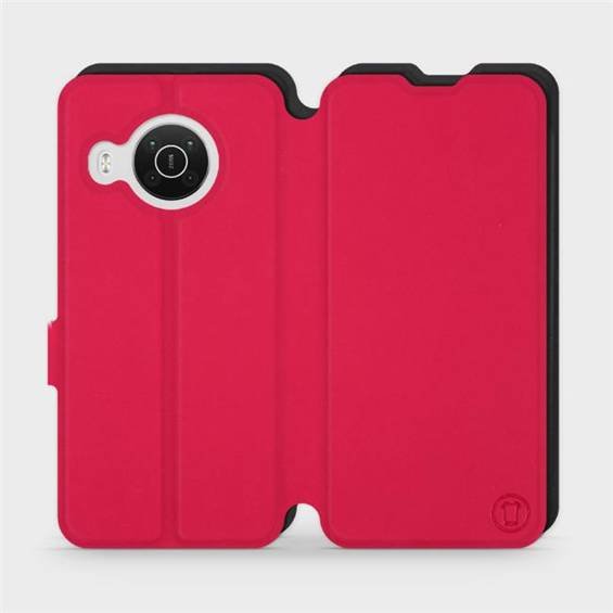 Etui Soft Touch do Nokia X10 - wzór Żywa czerwień z czernią