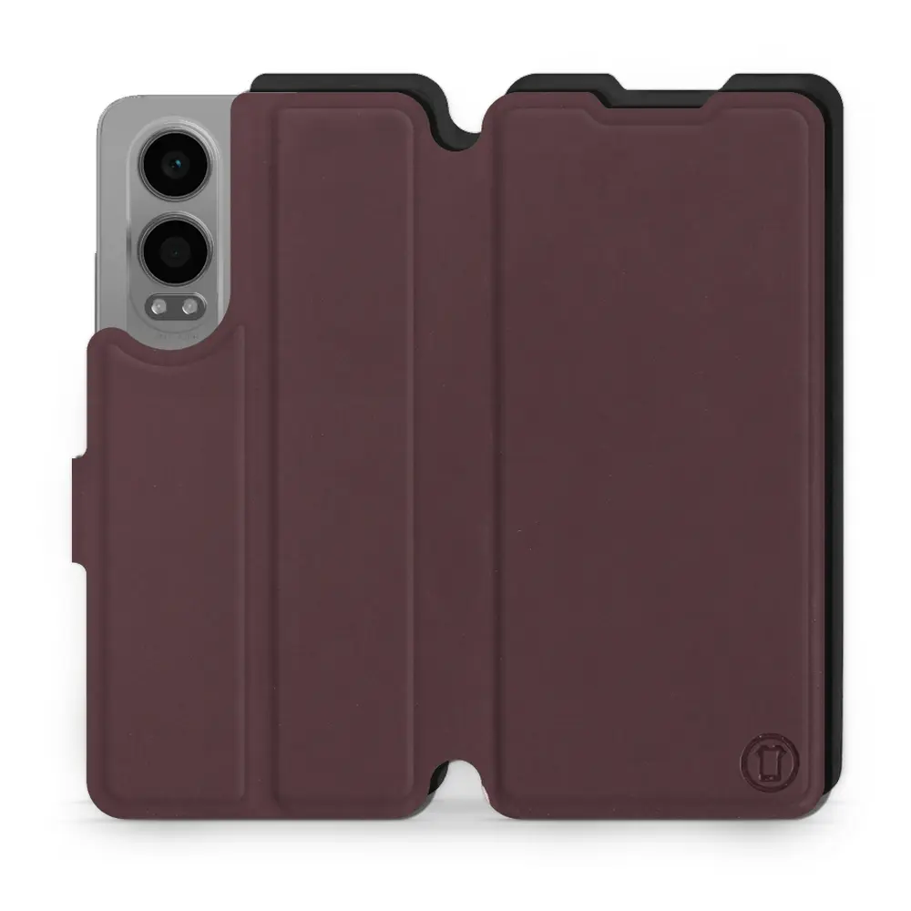 Etui Soft Touch do OnePlus Nord CE 4 Lite - wzór Matowy burgund z czernią