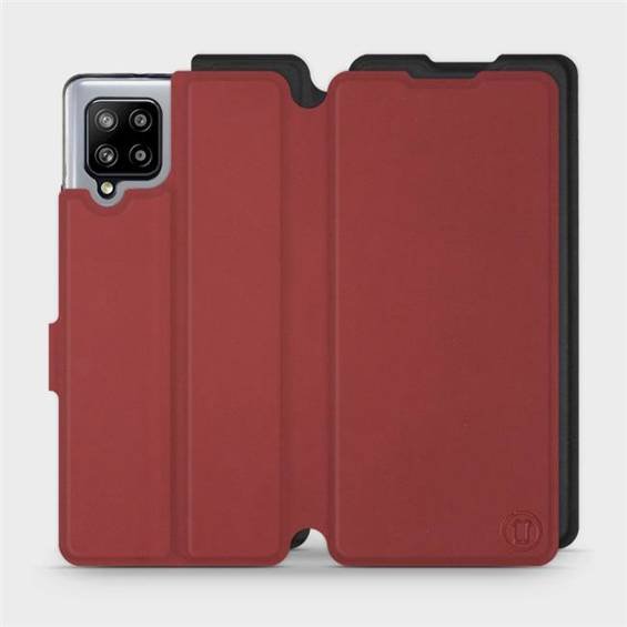 Etui Soft Touch do Samsung Galaxy A42 - wzór Żywa czerwień z czernią