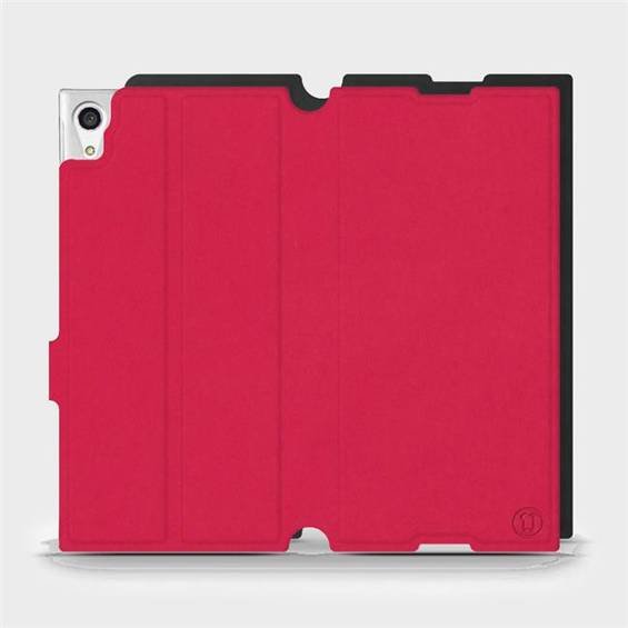 Etui Soft Touch do Sony Xperia XA1 Ultra - wzór Żywa czerwień z czernią