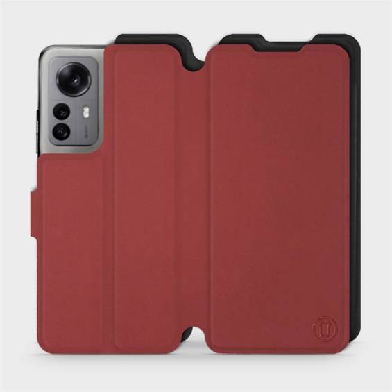 Etui Soft Touch do Xiaomi 12X - wzór Zachodząca czerwień z czernią