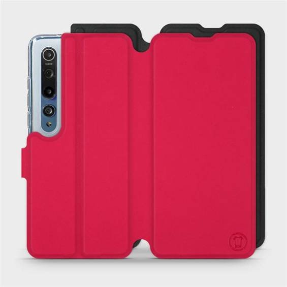 Etui Soft Touch do Xiaomi Mi 10 - wzór Żywa czerwień z czernią
