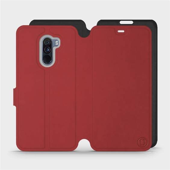 Etui Soft Touch do Xiaomi Pocophone F1 - wzór Zachodząca czerwień z czernią