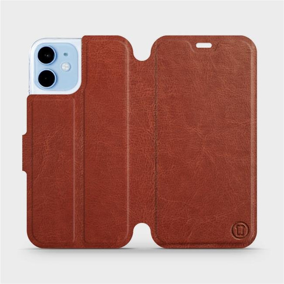 Etui do Apple iPhone 12 mini - wzór Brown&Orange