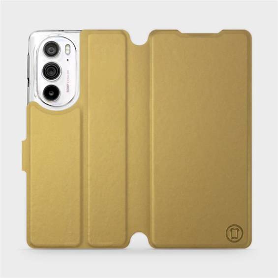 Etui do Motorola Edge 30 Pro - wzór Gold&Orange