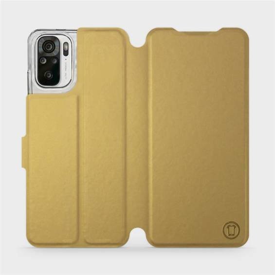 Etui do Xiaomi Redmi Note 10S - wzór Gold&Orange